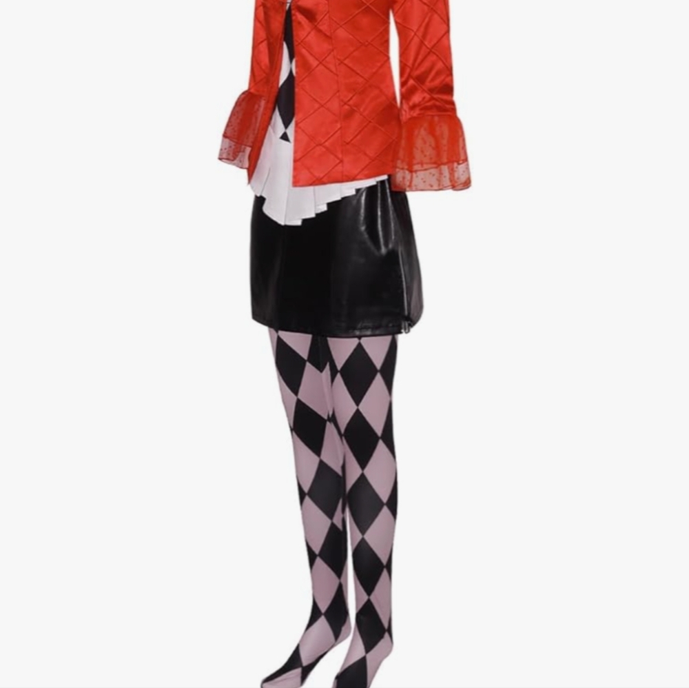 Women's Harley Quinn a.k.a Lee Quinzel Inspired Cosplay Halloween Clown Costume - Picture 4 of 12